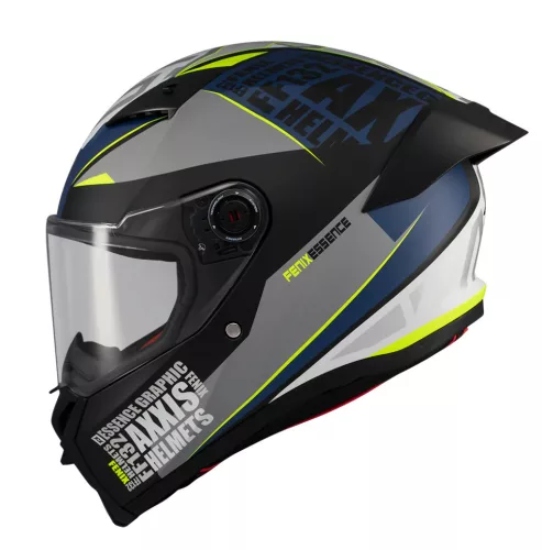 Casca Axxis Fenix Essence C2 gri/albastru mat