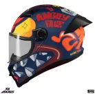 Casca Axxis Fenix Angry Face C5 rosu mat