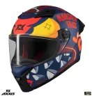 Casca Axxis Fenix Angry Face C5 rosu mat