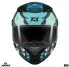 Casca Axxis Fenix Angry Face C7 albastru mat