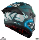 Casca Axxis Fenix Angry Face C7 albastru mat