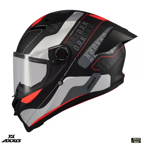 Casca Axxis Fenix Ork B5 rosu mat