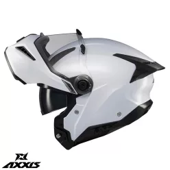 Casca Axxis GhostFighter SV A0 alb lucios Pinlock Ready