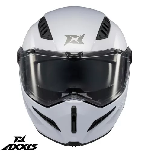 Casca Axxis GhostFighter SV A0 alb lucios Pinlock Ready