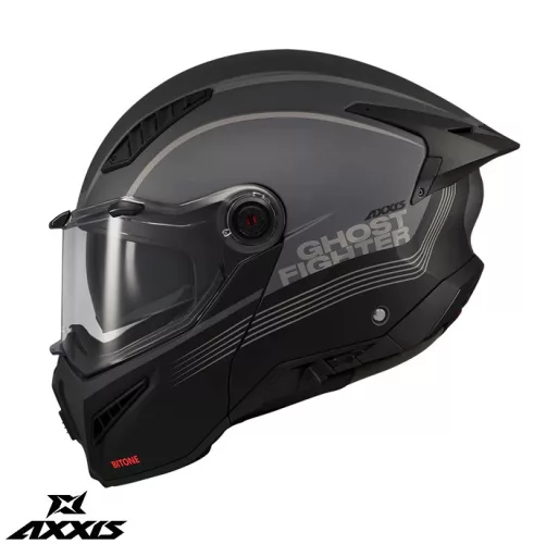 Casca Axxis GhostFighter SV Bitone C12 gri mat Pinlock Ready
