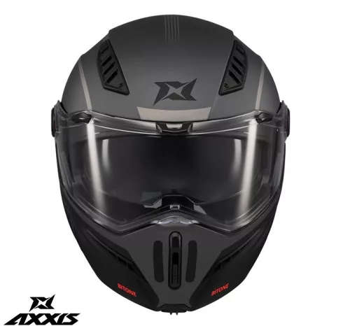 Casca Axxis GhostFighter SV Bitone C12 gri mat Pinlock Ready