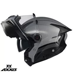   Casca Axxis GhostFighter SV Bitone C2 negru/gri lucios Pinlock Ready