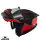 Casca Axxis GhostFighter SV Maniac B5 negru/rosu mat Pinlock Ready