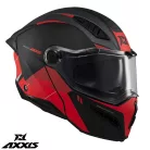Casca Axxis GhostFighter SV Maniac B5 negru/rosu mat Pinlock Ready