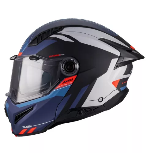 Casca Axxis GhostFighter SV Sleek B7 albastru mat Pinlock Ready