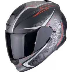 Casca Scorpion EXO-491 RUN Negru Mat Rosu