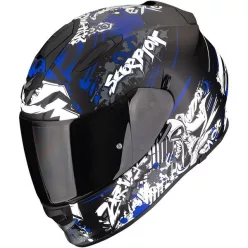 Casca Scorpion EXO-491 Spector Negru Mat Albastru