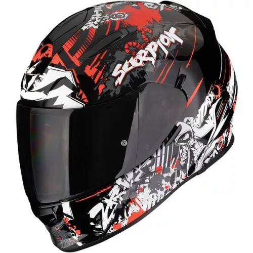 Casca Scorpion EXO-491 Spector Negru Rosu