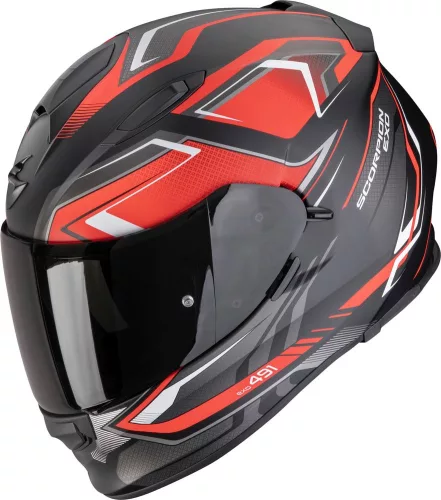 Casca Scorpion EXO-491 ZUMO Negru Mat Rosu