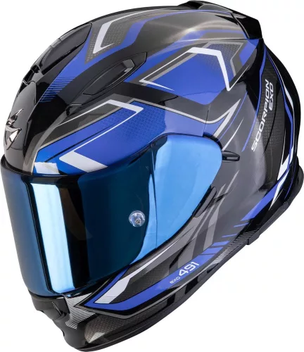 Casca Scorpion Exo-491 Zumo Negru Albastru