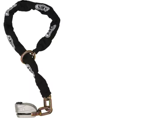 Lanț antifurt Abus Granit Detecto X-Plus 8008/12KS120 negru cu buclă