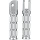 Footpegs Silver Kaw-Front