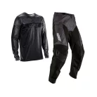 Set tricou + pantaloni cross Leatt 3.5 negru/gri