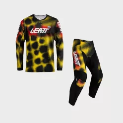 Set tricou + pantaloni cross copii Leatt 3.5 galben