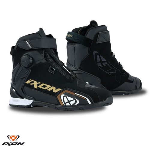 Ghete Roadster dama Ixon Bull 2 WP LS negru/alb/auriu