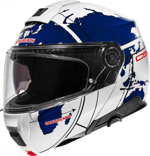 Casca-Schuberth-C5-Globe-Alb---Albastru