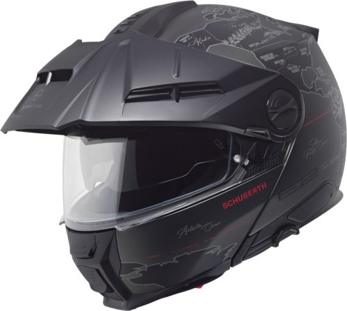 Casca Schuberth E2 Atlas negru/rosu mat