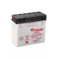   Baterie moto Yuasa 51913 convențională fără electrolit, 12V 19Ah