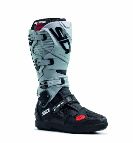 Cizme moto cross Sidi Crossfire 3 SRS negru/gri deschis