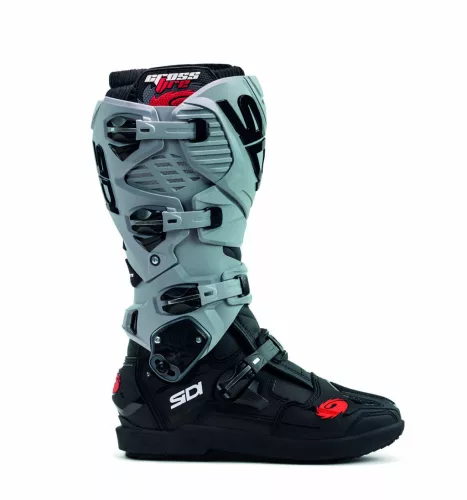 Cizme moto cross Sidi Crossfire 3 SRS negru/gri deschis