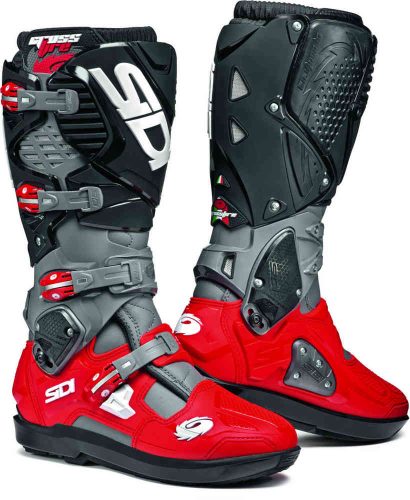 Cizme Sidi Crossfire 3 Srs Gri-Rosu-Negru