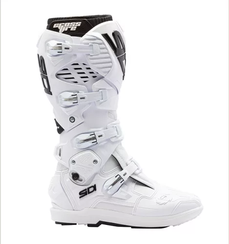 Cizme moto cross Sidi Crossfire 3 SRS alb/negru