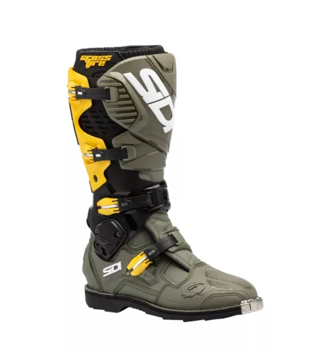 Cizme moto cross Sidi Crossfire 3 verde militar/ocru