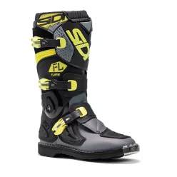 Cizme moto cross copii Sidi Flame negru/verde lime/gri