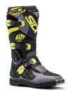 Cizme moto cross copii Sidi Flame negru/verde lime/gri
