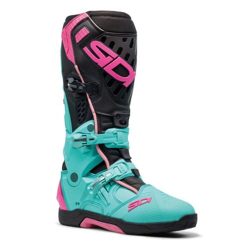Cizme Sidi Crossair verde-negru-roz