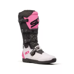 Cizme moto cross Sidi X Power SC alb/negru/roz