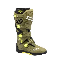 Cizme moto cross Sidi Crossair X verde/galben fluo