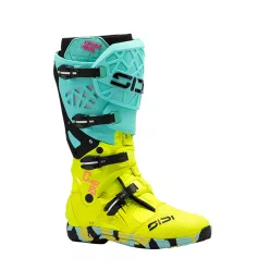 Cizme moto cross Sidi Crossair X mentă/galben fluo