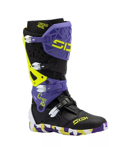 Cizme moto cross Sidi Crossair X negru/violet