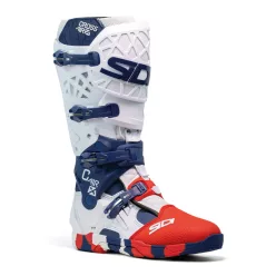 Cizme moto cross Sidi Crossair X alb/bleumarin/roșu