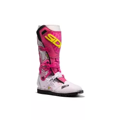Cizme moto cross Sidi Crossair HD alb/roz
