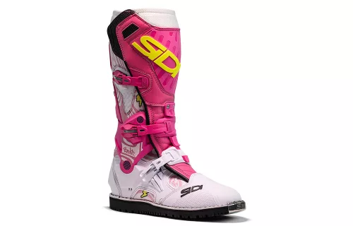 Cizme moto cross Sidi Crossair HD alb/roz