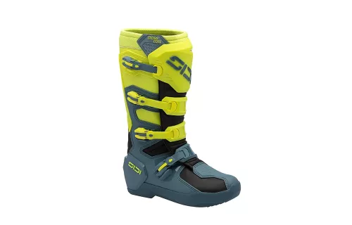 Cizme moto cross Sidi Crosscore petrol/galben fluo