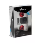 Bobine stander V Parts M10x1,5 aluminiu roșii (pereche) 600021000.NG40.PG80
