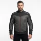 Geacă moto textil Lindstrands Delsbo negru/gri