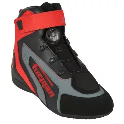 Ghete moto Furygan V4 Easy D3O negru/roșu