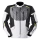 Geacă moto Furygan Brooks negru/alb perlat/galben