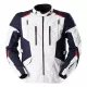 Geacă moto Furygan Brooks alb perlat/albastru