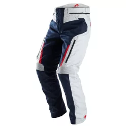 Pantaloni moto Furygan Killington albastru perlat/roșu