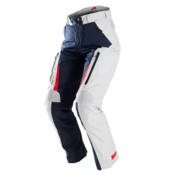   Pantaloni moto damă Furygan Killington albastru perlat/roșu